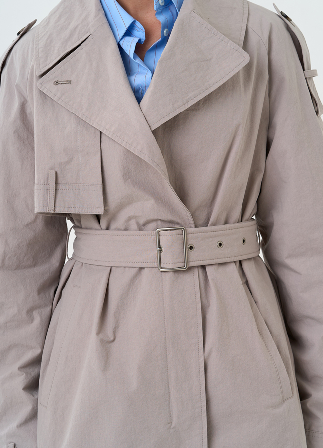 Женский плащ с поясом модель № 33194 универмаг малина