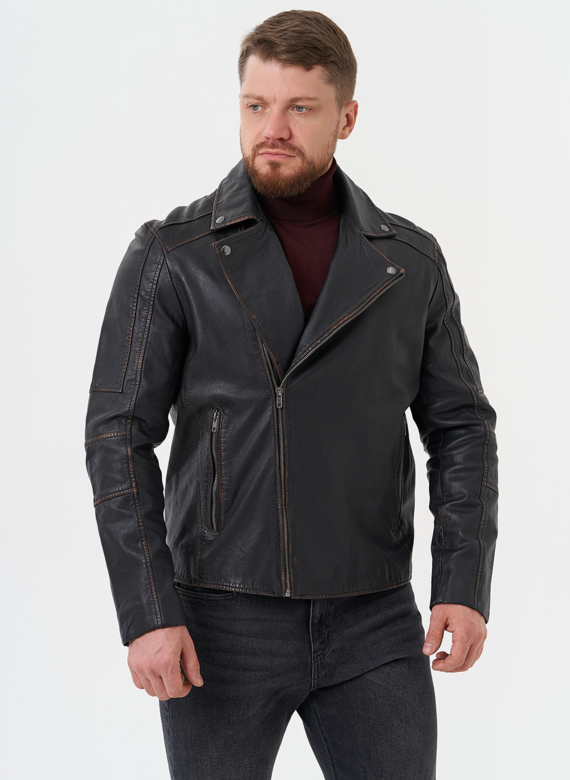 Куртка "косуха" из натуральной кожи