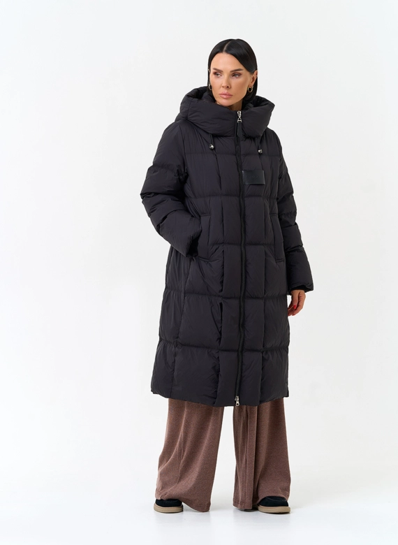 Женский пуховик с капюшоном