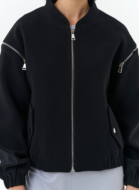 Женское короткое пальто бомбер