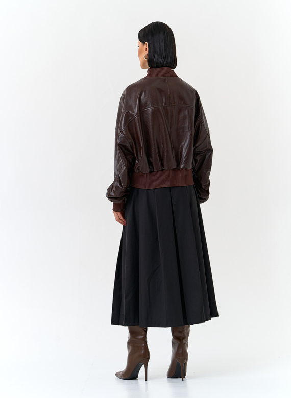 Женская куртка из натуральной кожи