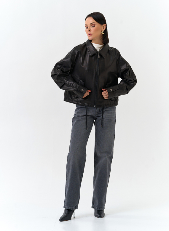 Женская куртка из натуральной кожи