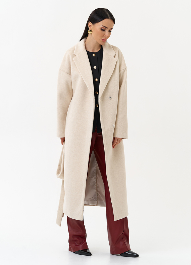 Женское пальто с английским воротником модель № 30197 универмаг малина