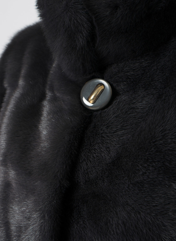 Куртка из норки в сером цвете