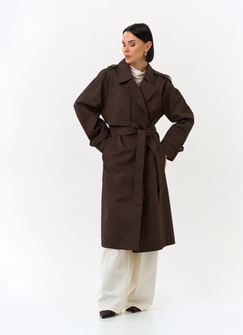 Женский плащ с поясом Женский плащ с поясом