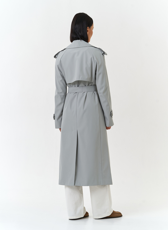 Женский плащ с поясом