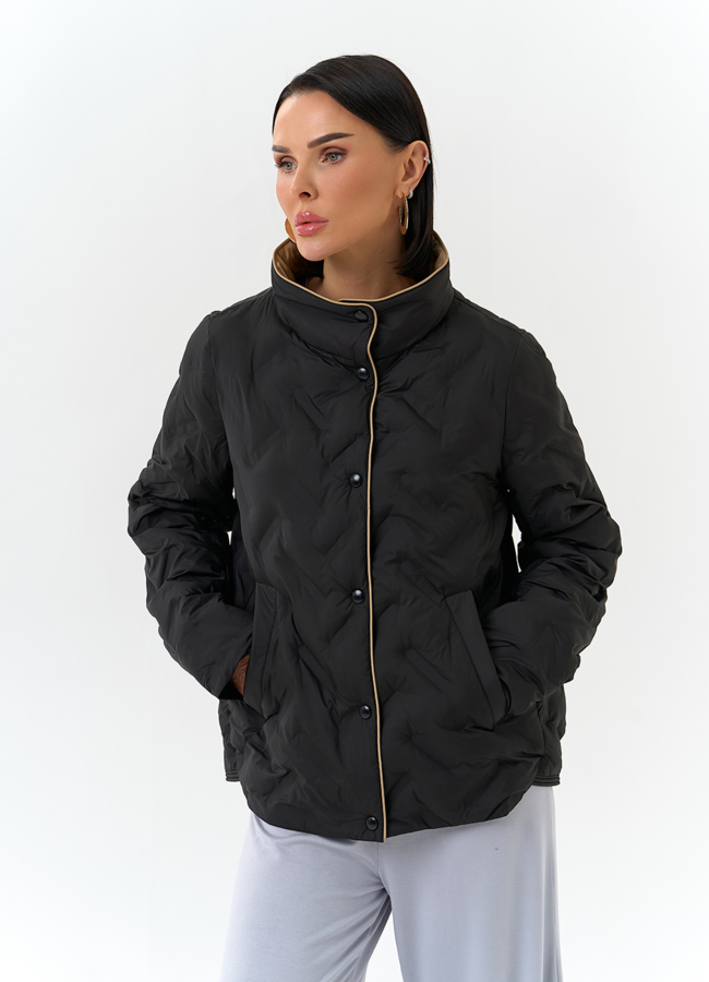 Женская куртка с воротником стойкой модель № 32569 универмаг малина