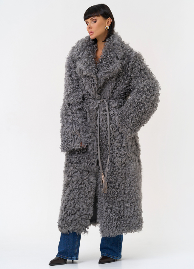 Женская двухсторонняя дубленка с английским воротником модель № 31631 универмаг малина