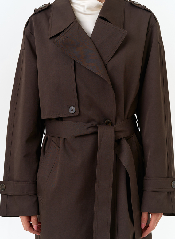 Женский плащ с поясом