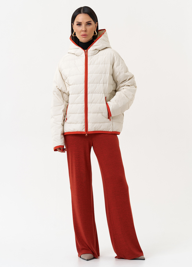 Женская утепленная куртка с капюшоном модель № 30024 универмаг малина