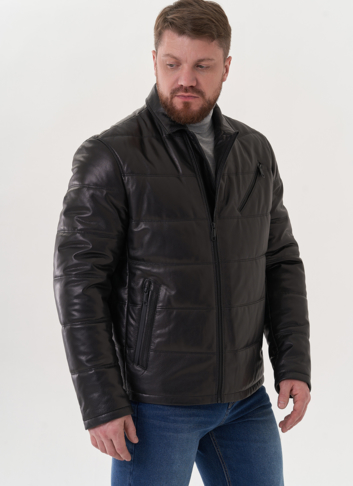 Мужская кожаная куртка "косуха"