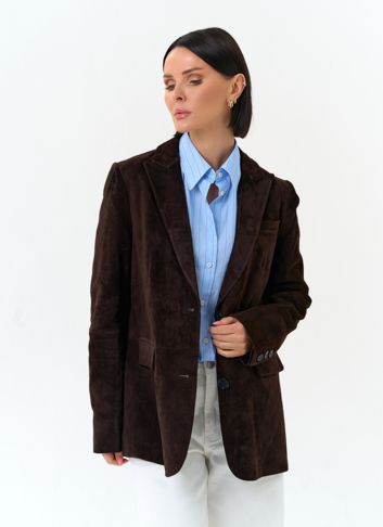 Женский замшевый жакет