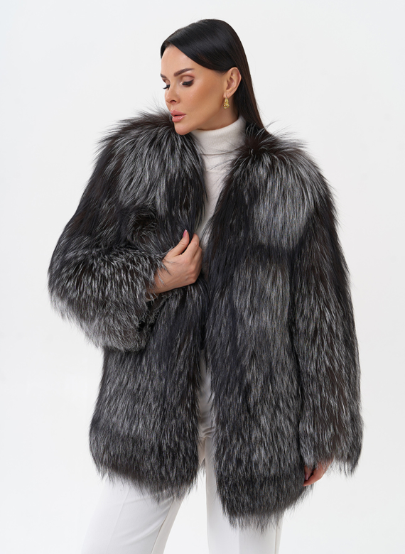 Куртка из чернобурой лисы