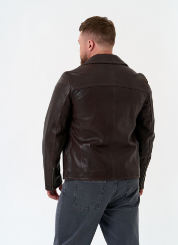 Мужская куртка косуха из натуральной кожи