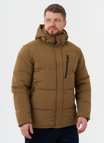 Мужской пуховик с капюшоном