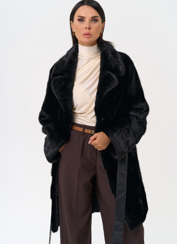 Шуба с английским воротником