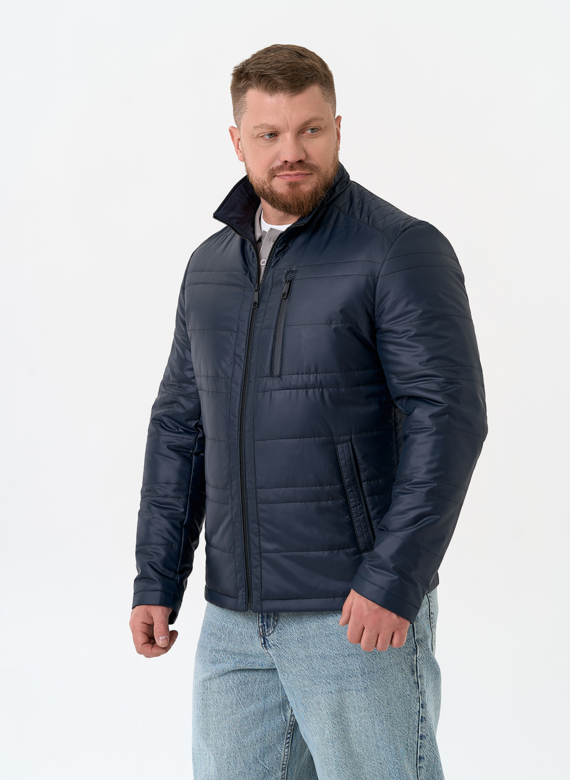 Мужская куртка с воротником стойкой