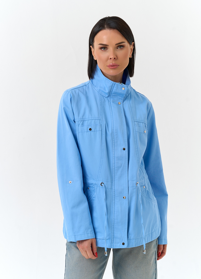 Женская ветровка с воротником стойкой модель № 33121 универмаг малина