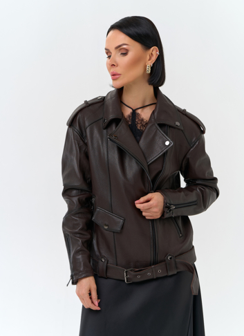 Женская косуха из натуральной кожи