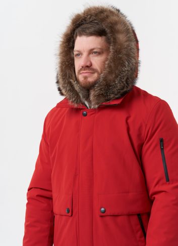 Парка мужская на мехе из волка