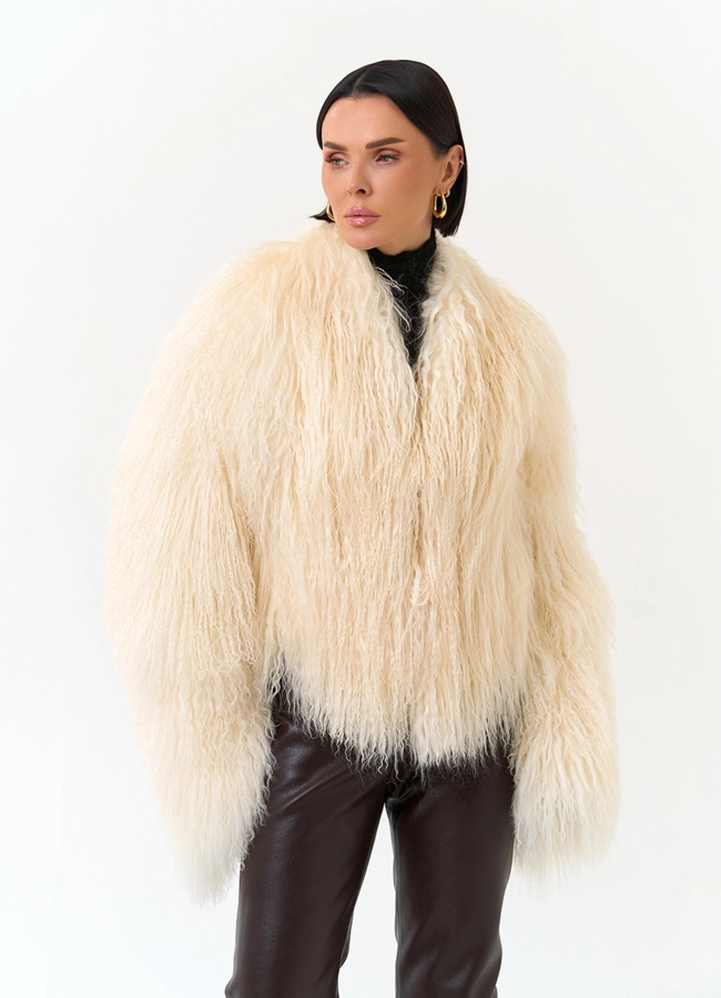 Женская шуба из ламы модель № 31323 универмаг малина фото